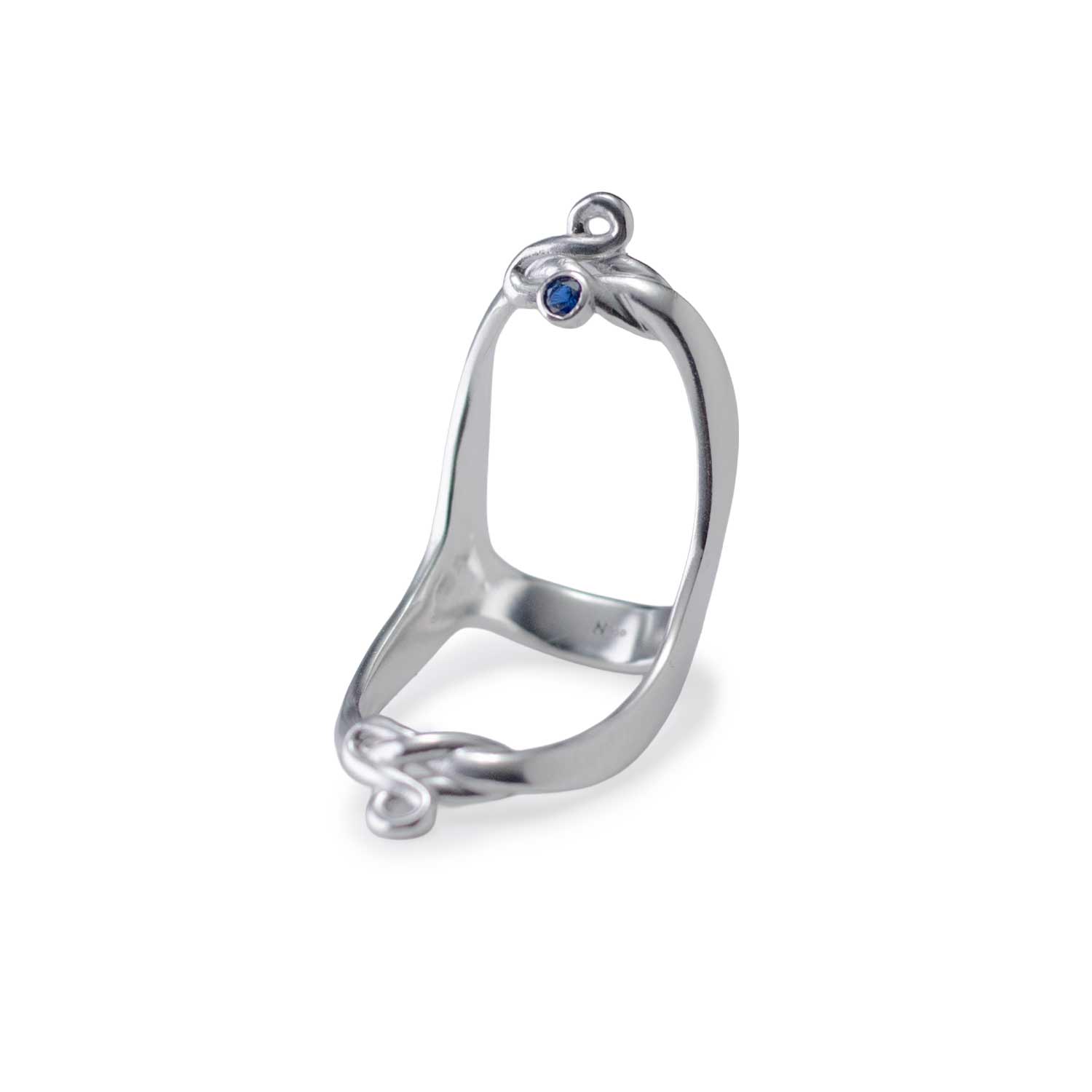 Anillo-ferula-hipermobilidad-nudo-celta-plata-vista-isometrica Anillo Férula Nudo Celta - Image 1