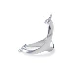 Perfil de anillo férula ergonómico en plata 950 para soporte de articulaciones